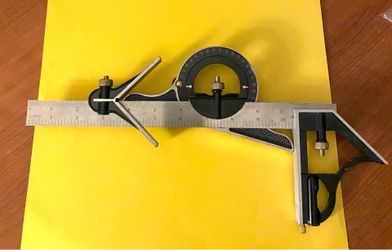 Combination tri square set for woodworking tool