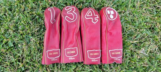 4 Vintage Leather Headcovers