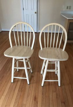 Wood counter stools