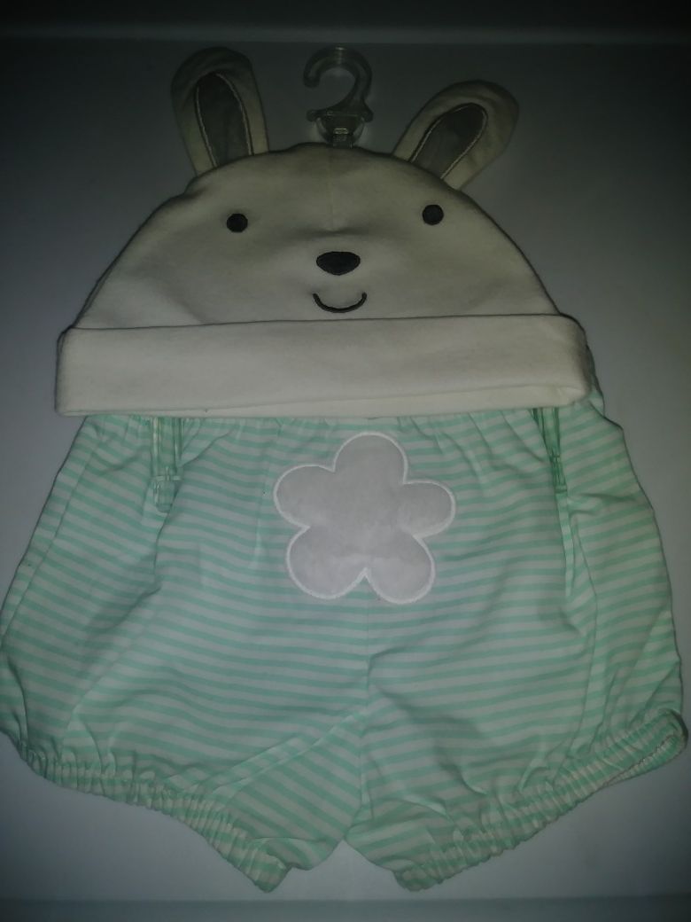 Bunny 2pc outfit 0/3mos