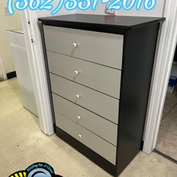 Black Body Dresser With White Drawers Chest New Comoda 