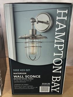 Hampton Bay Waterside Wall Sconce Exterior Light 