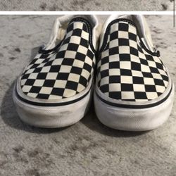 Kids Vans Classic Checkered Sneakers Size 3.5 Or Women’s Size 5
