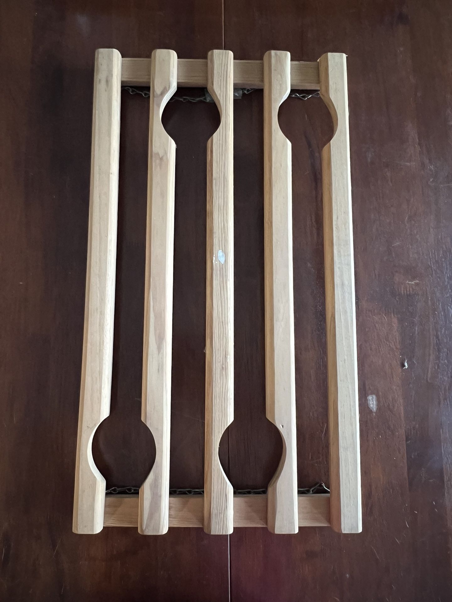 Wooden Hanging Wine Rack