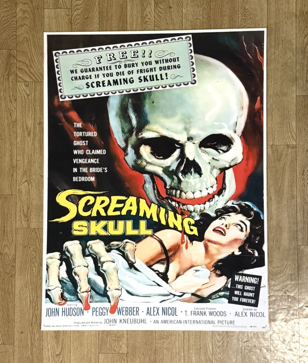 Screaming Scull Movie Poster - 18” X 24” - New