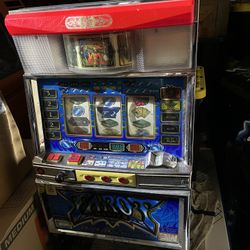 Vintage Tarot Slot Machine with Coins