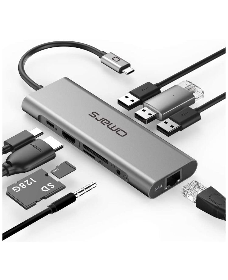 USB C hub 9-in-1