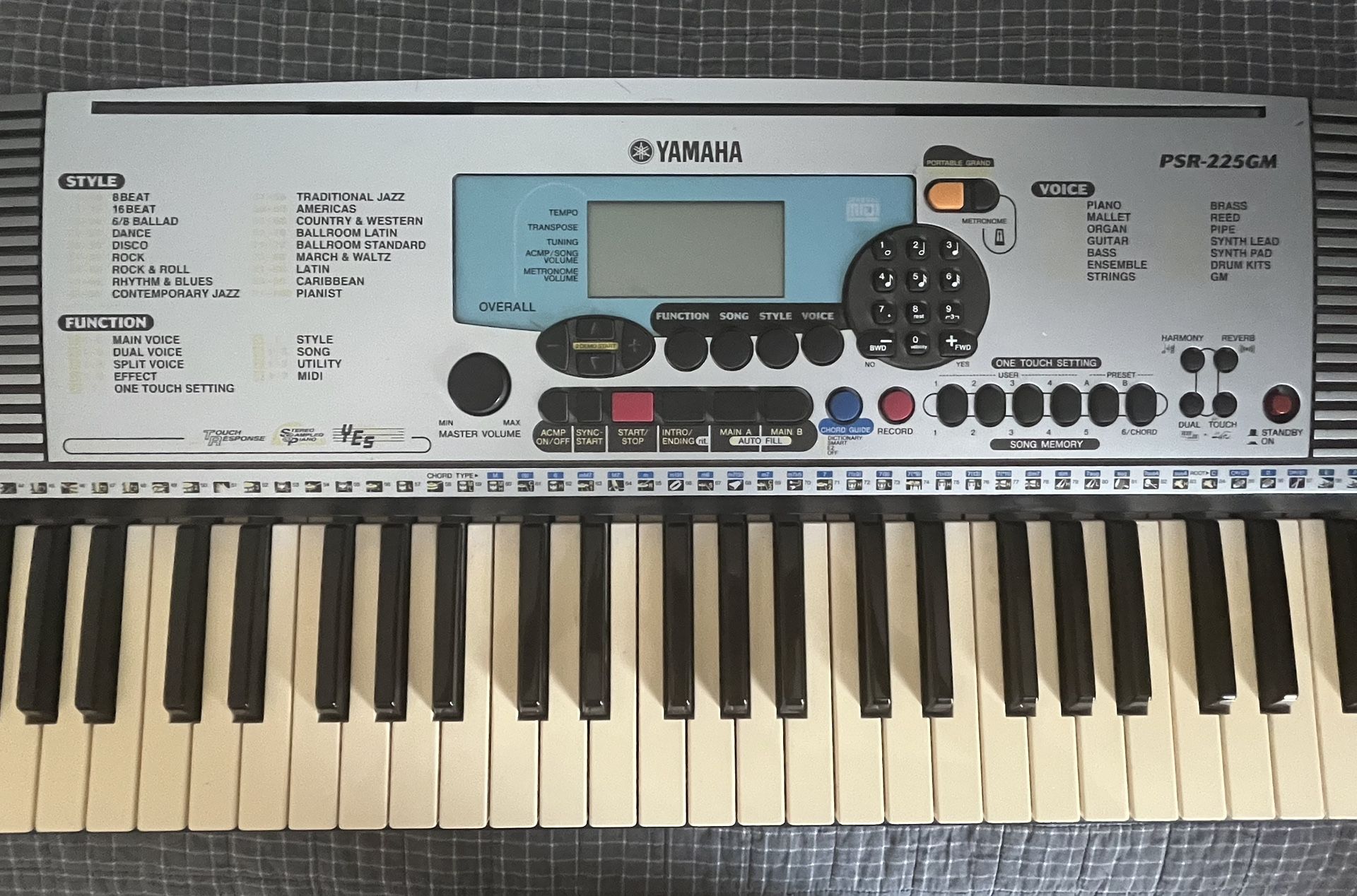 Yamaha PSR-225GM Vingtage Keyboard