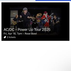 AC/DC Power Up Tour Rose Bowl