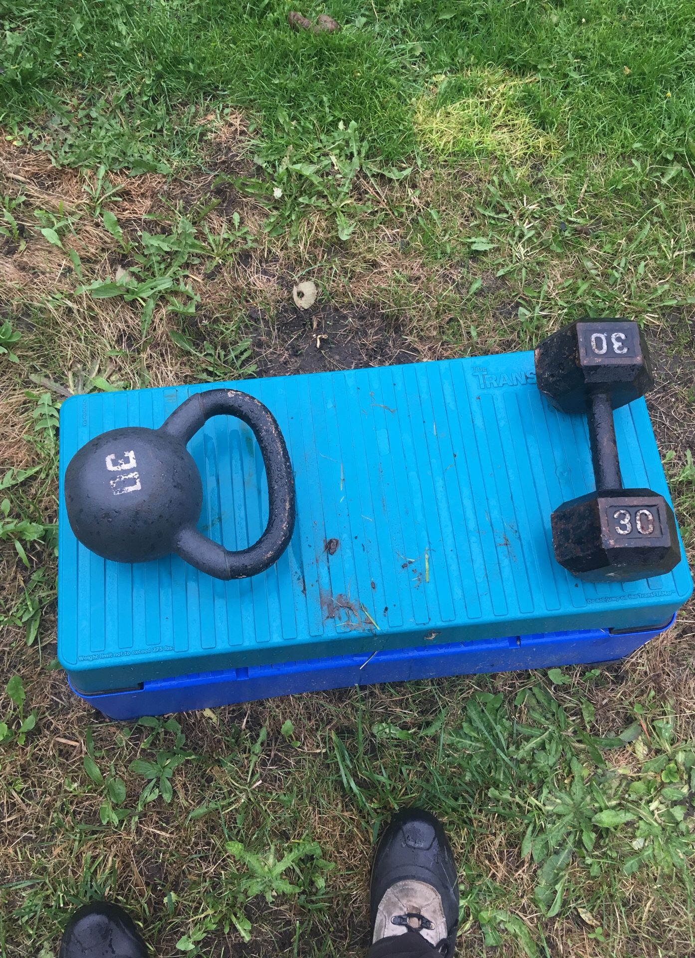 Weight set with kettle weight