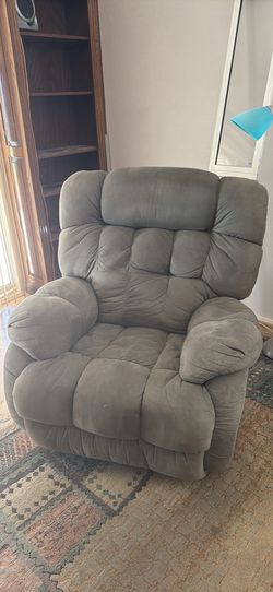 Graphite reclining, rocking chair