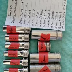 Vintage Snap-on Metric Sockets (Lot 5)