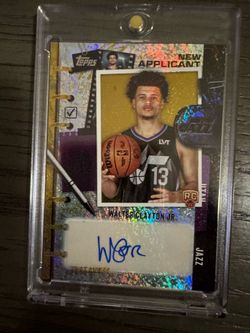 2025-26 Topps Flagship Basketball New Applicant Auto Walter Clayton Jr /50