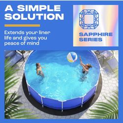  the Store 3.7 *** AZ (18) Yankee Pool Liner Pad, 15 Ft Round Puncture Proof Pool Mat, Above Ground Pool Liner Protector Against Tearing, Grass, Under