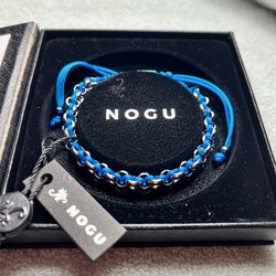 Brand New Royal Blue and Silver Chain Mail NOGU Bracelet with Tags and Box