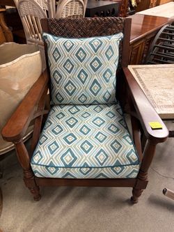 Tommy Bahama Coastal Luxe Rattan Back Accent Chair