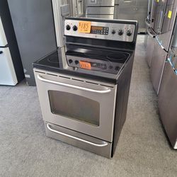 GE Stainless Steel Electric Range, Excellent Condition Tested & Guaranteed with 90 Day Warranty 