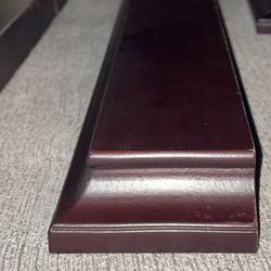 Offers!! Very Sturdy Wood Shelves, Hardware on back, Large Lot