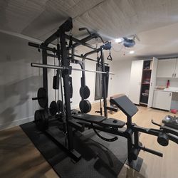 Smith Machine 2001 | Multi-Use Adj Bench | Gym Equipment | Fitness | Squat Rack | Excercise |🔴WEIGHTS AND BARBELL SOLD SEPARATELY 🔴 FREE DELIVERY 🚚