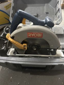 New Ryobi CSB121 Corded Electric 7-1/4" 120V Circular Saw w/  Case & Manual