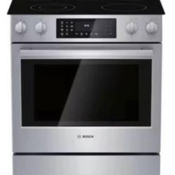 NEW BOSCH 30” stainless slide in range stove