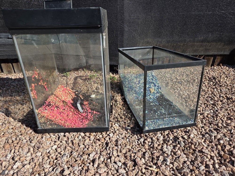 2 Aquariums For Fish Or Reptiles