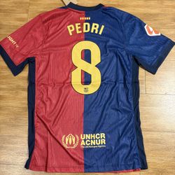Pedri FC BARCELONA X Cactus Jack Exclusive Home Jersey Size S, M, And L