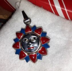 925.Silver. sun pendant