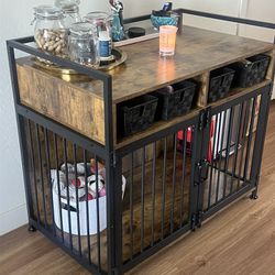 Dog Crate Buffet Table 