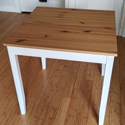 White IKEA Lerhamn table