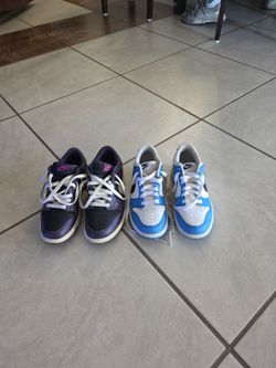 Two Pairs Nike Dunk Low Sneakers