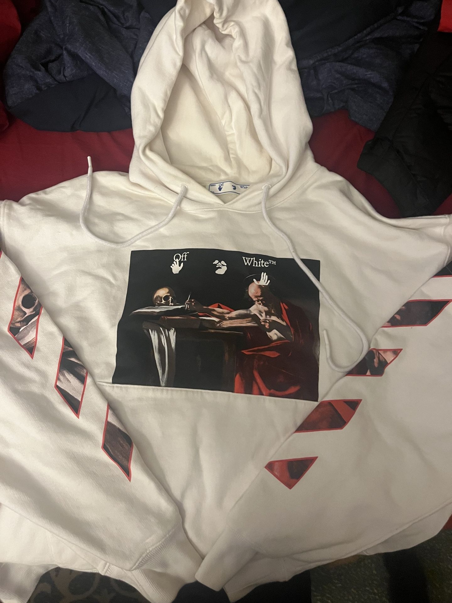 OFF-WHITE Caravaggio Saint Jerome Writing Hoodie