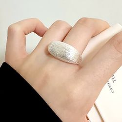 925 Sterling Silver Women's  Cuff Ring Band Gift