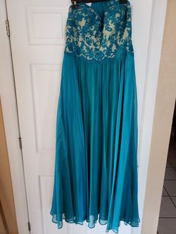 Turquoise gown