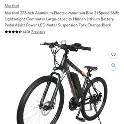 Electric Assist Bike-$450 OBO
