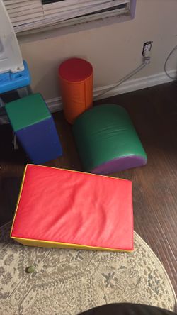 Leather foam climbing blocks