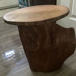 End Table Tree Stump
