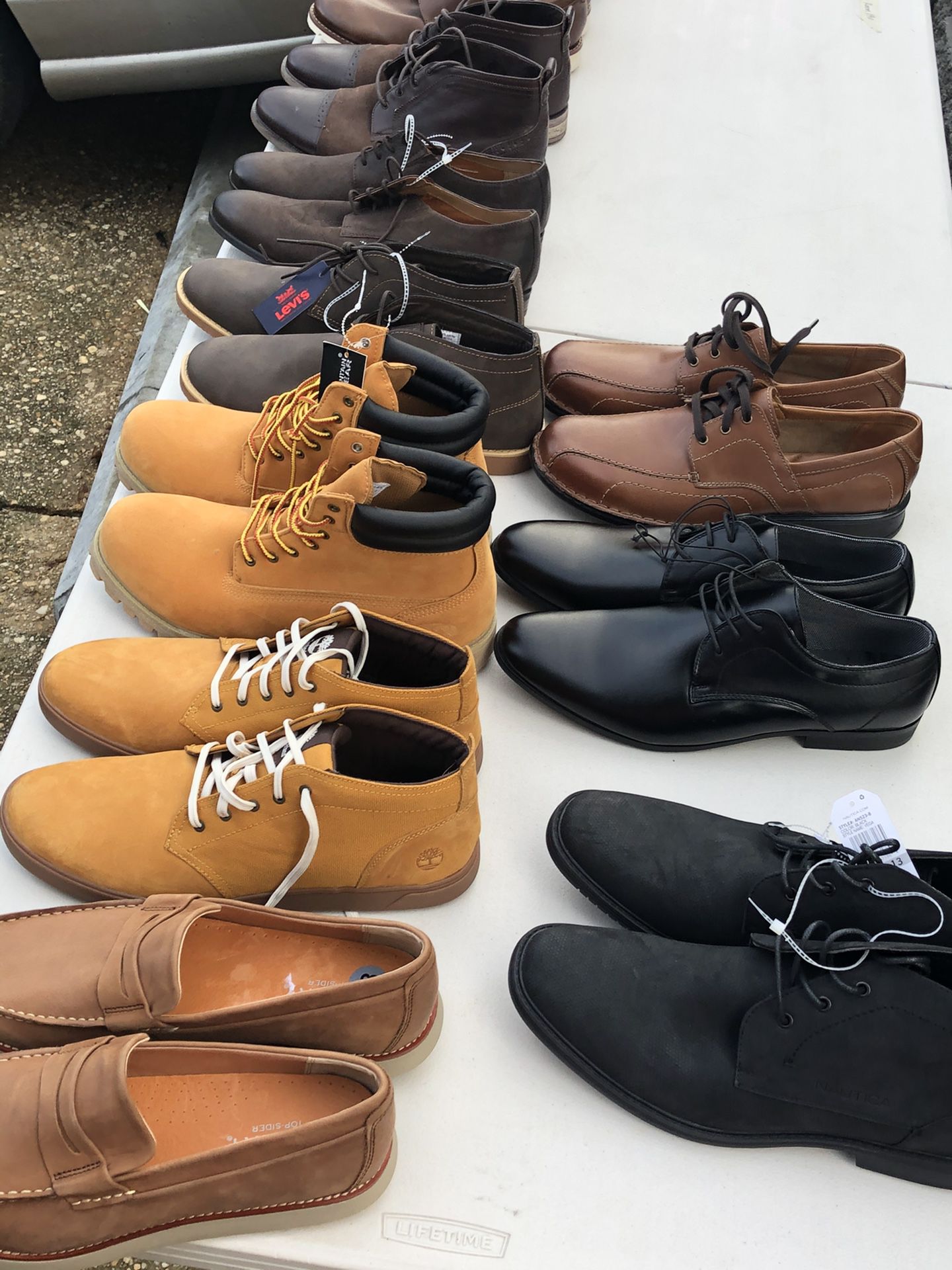 Dress shoes & boots (Perry Ellis, Timberland, Steve Maden) size 12 & 13 new and slightly used