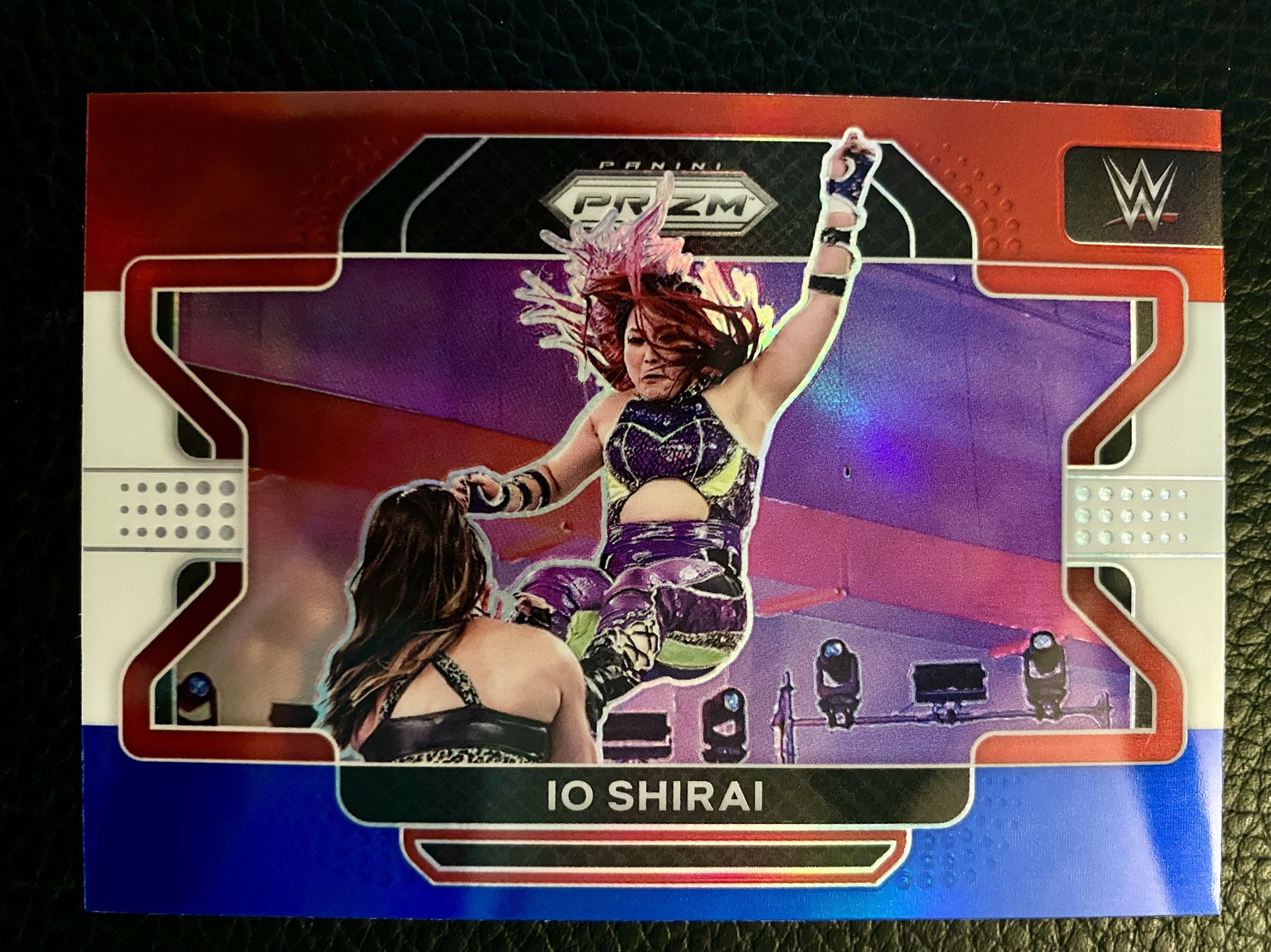 IO SHIRAI 2022 Panini Prizm WWE #63 RED WHITE & BLUE PRIZM!