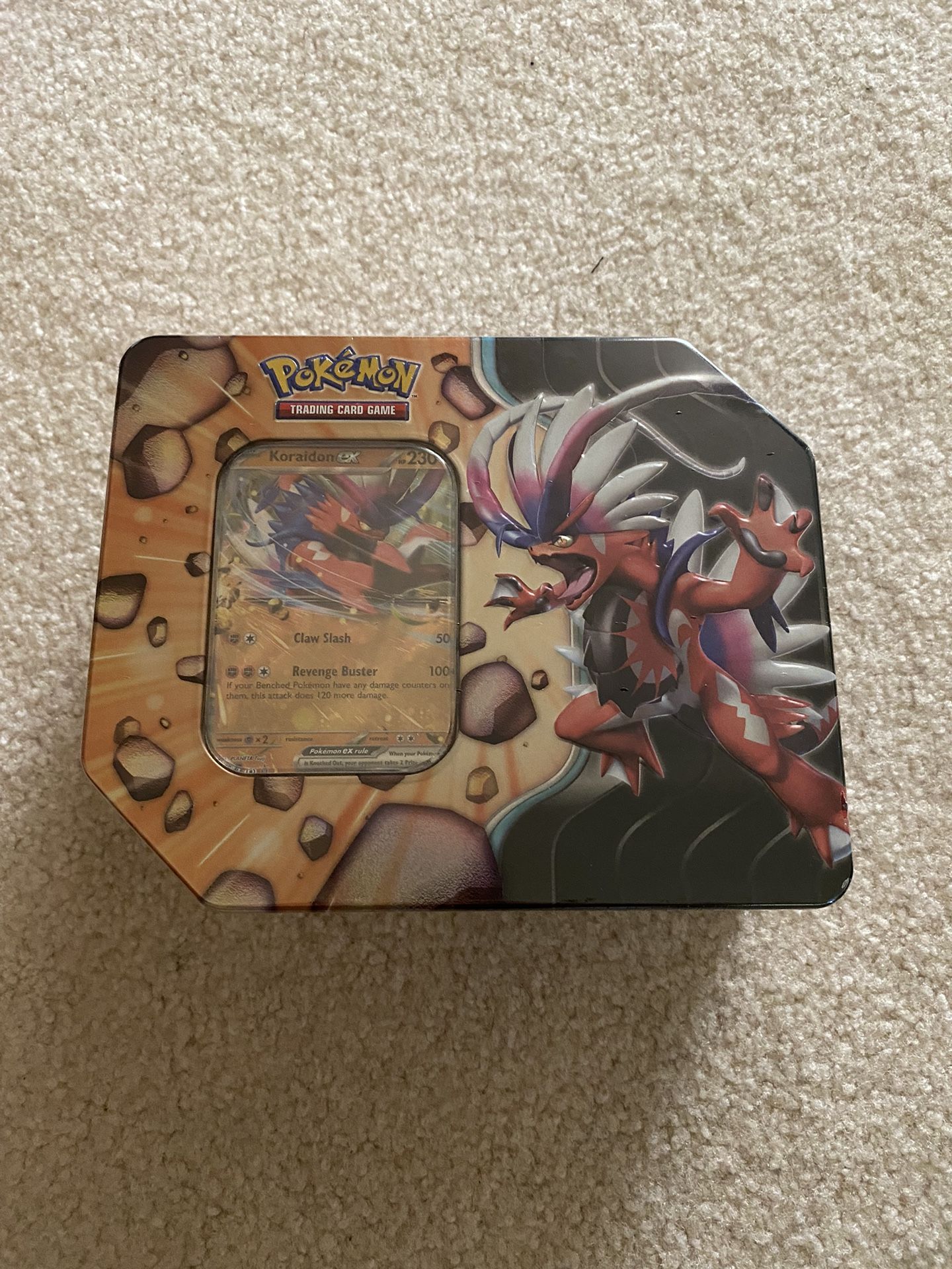 Pokemon Slashing Legends Tin (Koraidon ex)