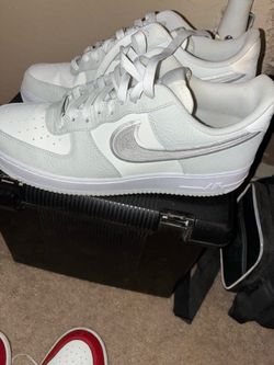 Nike Air Force 1 Low White Silver Sneakers