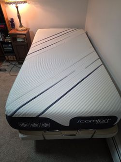 Amazingly Crazy Comfy Twin XL Serta Mattress with Adjustable Bedframe and Remote