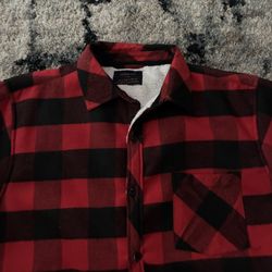 Nomad Flannel Button Up Sherpa Lined Jacket Men’s Size Medium