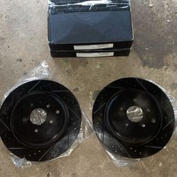 Brake Rotor Rear/Drilled and Slotted Infiniti