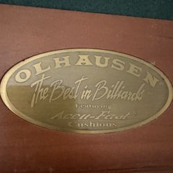 Pool Table Olhausen