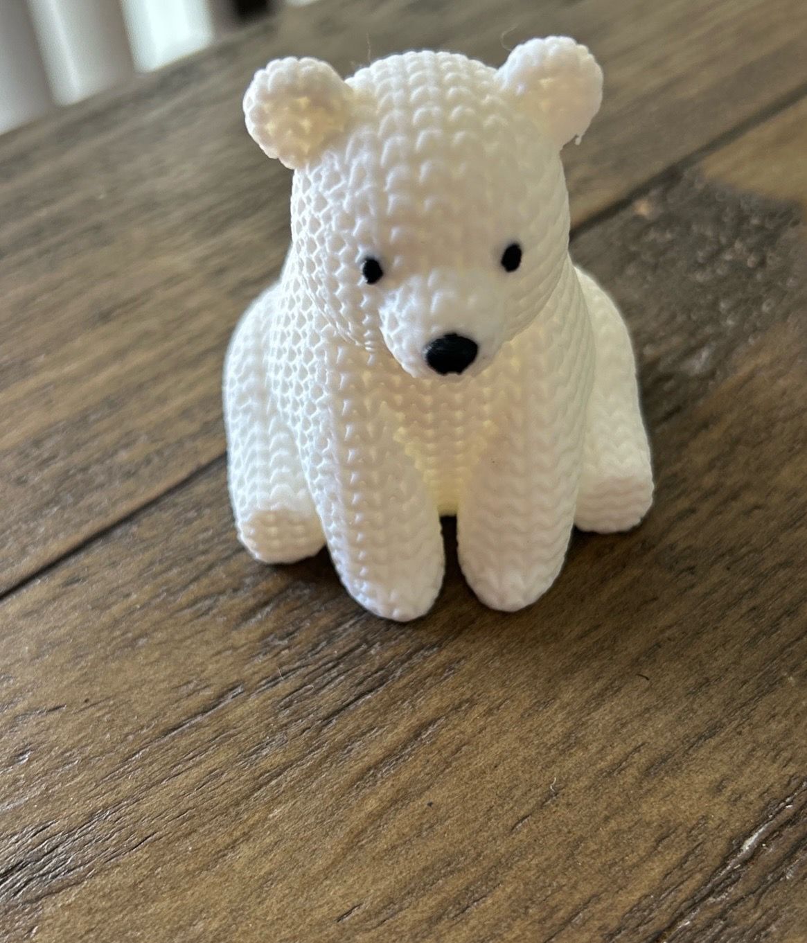 3D Printed Polar Bear Knitted Polar Bear