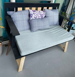 MOVING SALE! Handmade bench and pillows!
