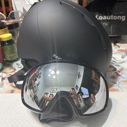 InnerKing Snowboard Helmet Set with Ski Goggles