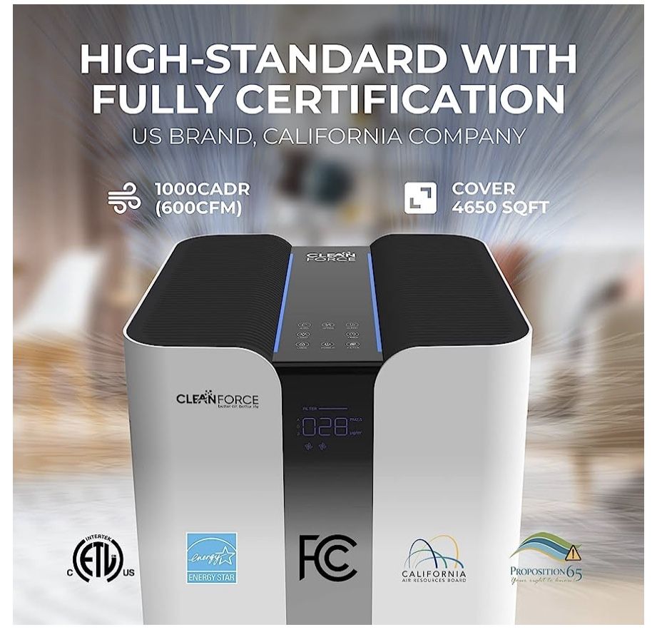 CLEAN-FORCE MEGA 1000-NEW AIR PURIFIER 