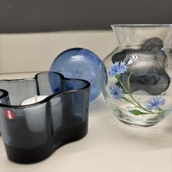 Assorted Bluish Glass